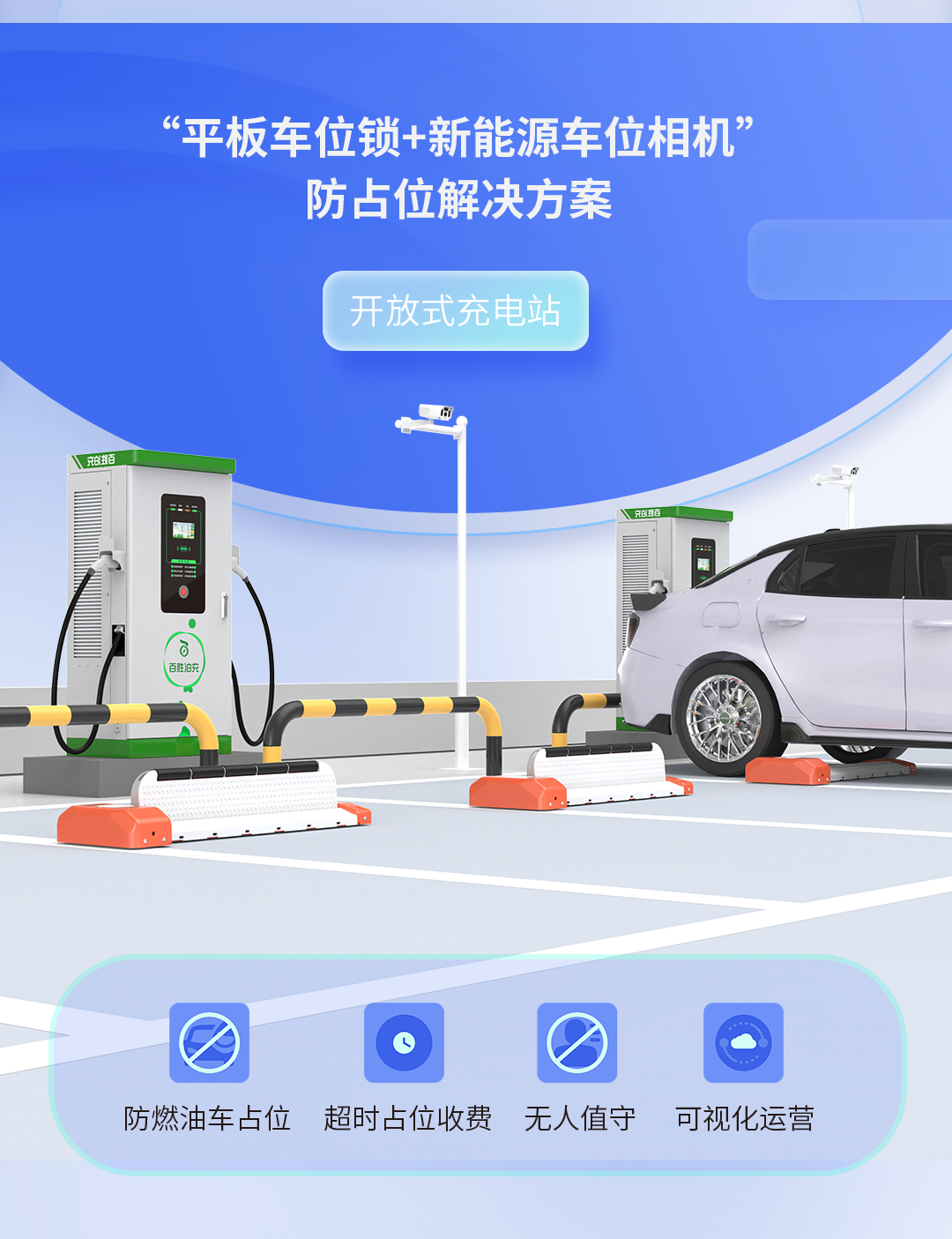 車位高周轉(zhuǎn)，營(yíng)收增兩成！百勝充電站防占位解決方案助力高效運(yùn)營(yíng)